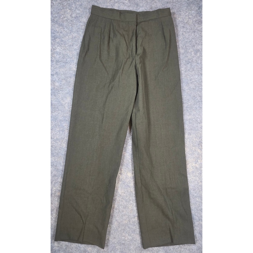 USMC Marine Corps Womens Dress Slacks Olive Green Wool Blend Size 12MP Military